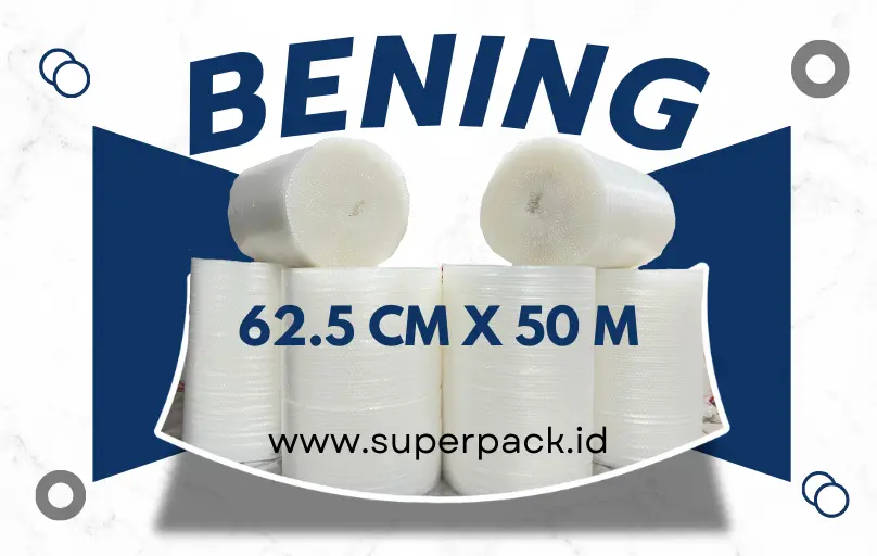 Bubble Wrap Bening 62.5cm x 50m