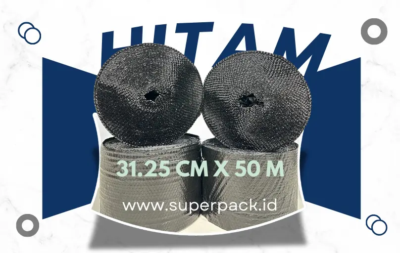 Bubble Wrap Hitam 30cm x 50m