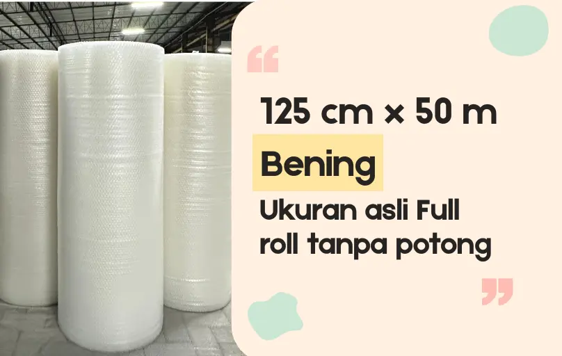 Bubble Wrap Bening 125cm